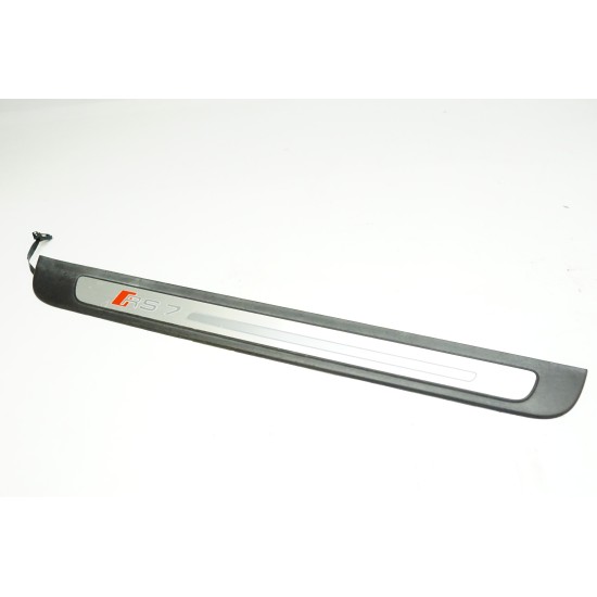 2014-2018 AUDI RS7 Right Front Illuminated Door Sill / Scuff Plate GENUINE