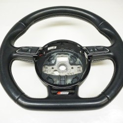 13-16 Audi S4 Flat Bottom Steering Wheel 8K0419091CG