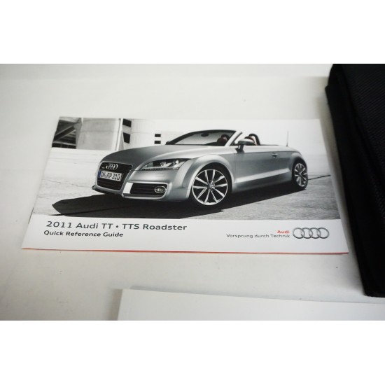 2011 Audi TT Owners Manual Books and Cover 1125618J921