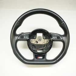 AUDI S4 S5 SQ5 Flat Bottom Steering Wheel W/ Paddles 8K0419091CH 2013-2016