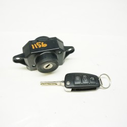 07-15 AUDI Q7 Ignition Switch Module and Key Fob 4F0910132J TESTED