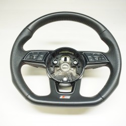 17-19 B9 AUDI A4 Sport Steering Wheel W/ Red Stitch 8W0419091AF