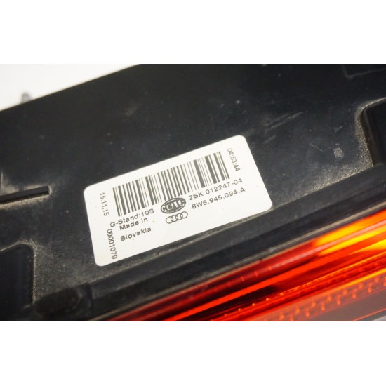 17-19 AUDI A4 Sedan Passenger Tail Light Lid Mounted Right 8W5945094A