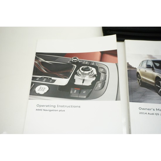 2014 AUDI Q5 SQ5 Owners Manual Booklets and Case