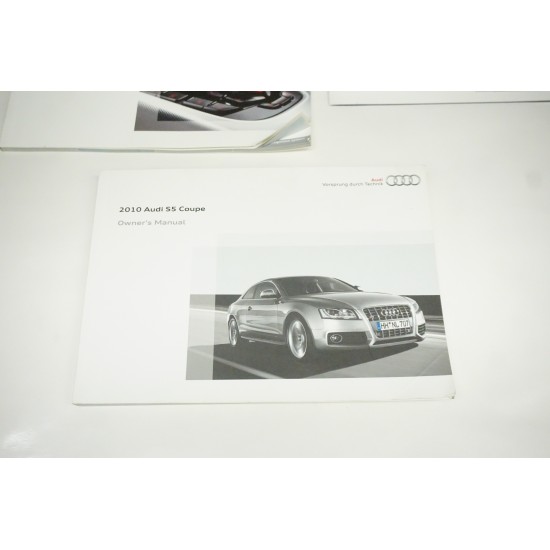 2010 AUDI S5 V8 Owners Manual Book and Cover