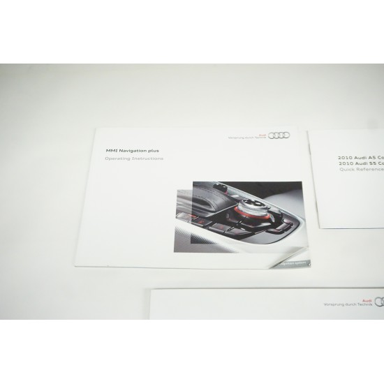 2010 AUDI S5 V8 Owners Manual Book and Cover