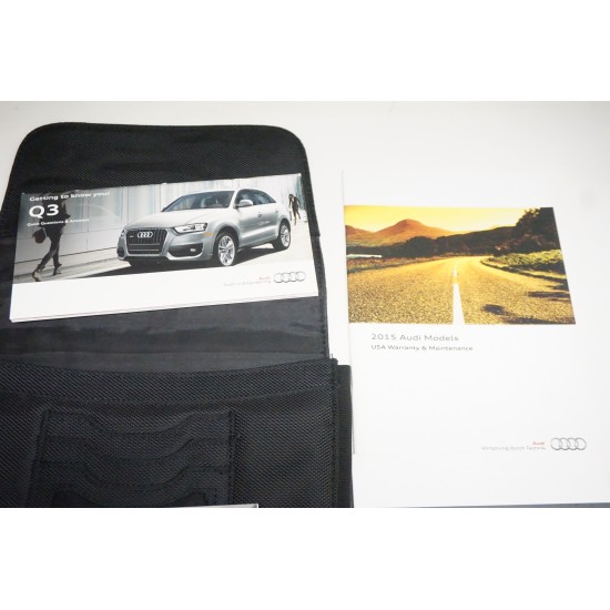 2015 AUDI Q3 Owners Manual Booklets and Case