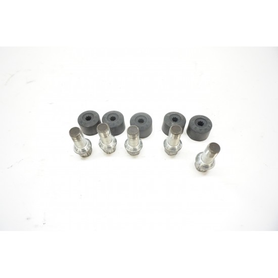 2012-2019 Volkswagen Beetle Lug Bolts and Caps - 5 Pack WHT002437