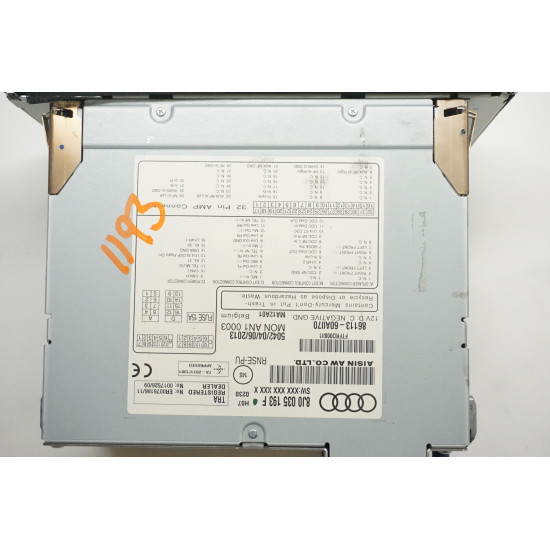 2010-2014 Audi TTS RNSE Audio Player 8J0035193F