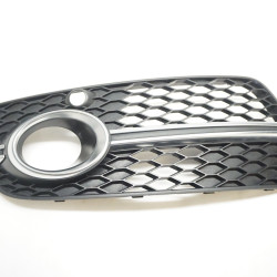 13-17 AUDI 8R Q5 S LINE LEFT LOWER GRILLE BUMPER FOG COVER BEZEL OEM