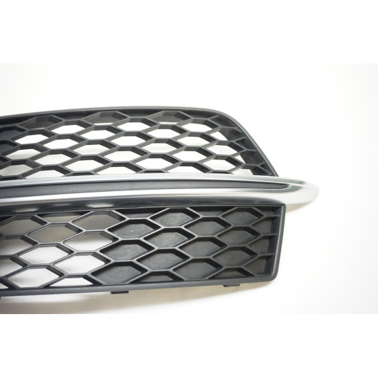 13-17 AUDI 8R Q5 S LINE LEFT LOWER GRILLE BUMPER FOG COVER BEZEL OEM