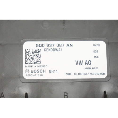 2017 Volkswagen Alltrack Body Control Module 5Q0937087AN