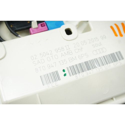 2010-2016 Audi S4 Sun Roof Control Panel Dome Light 8T0947135BM